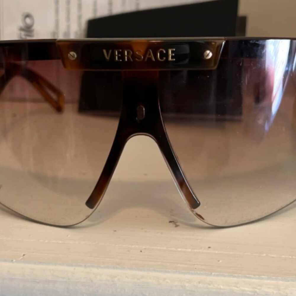 VERSACE SUNGLASSES VE4393 VE 4393 TORTOISE HAVANA/LEOPARD W/ 3 SHIELDS